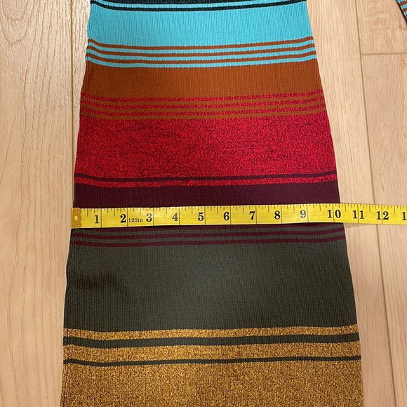 STAUD Clara Stripe Cutout Ribbed Long Sleeve Sweater Dress, sz S - Picture 13 of 15